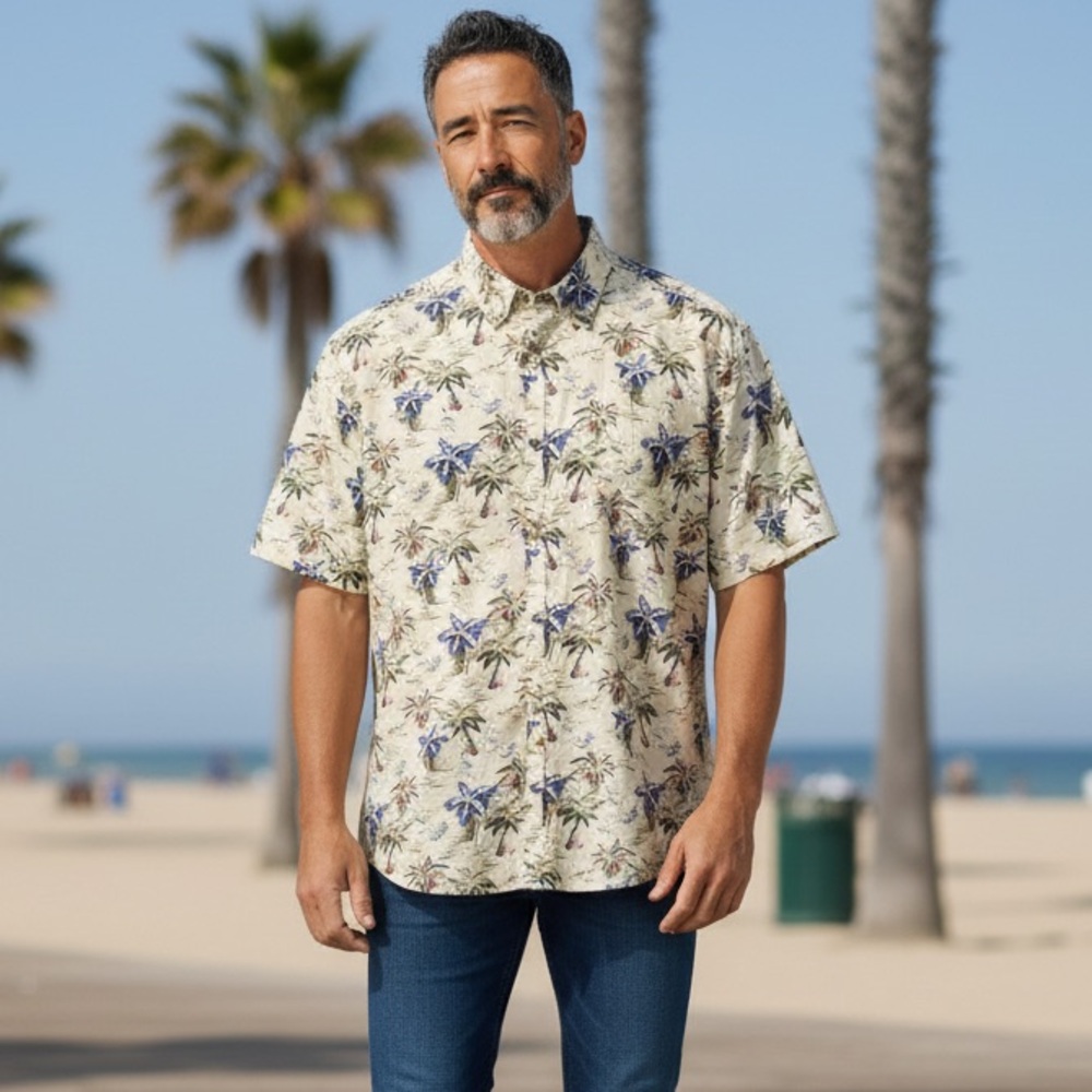 Johnny‎ Bigg Men’s Island Vibes Casual Shirt Size XL